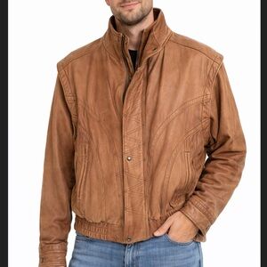 Wilsons Leather Adventure Bound Thinsulate Brown Leather Jacket Men’s Large